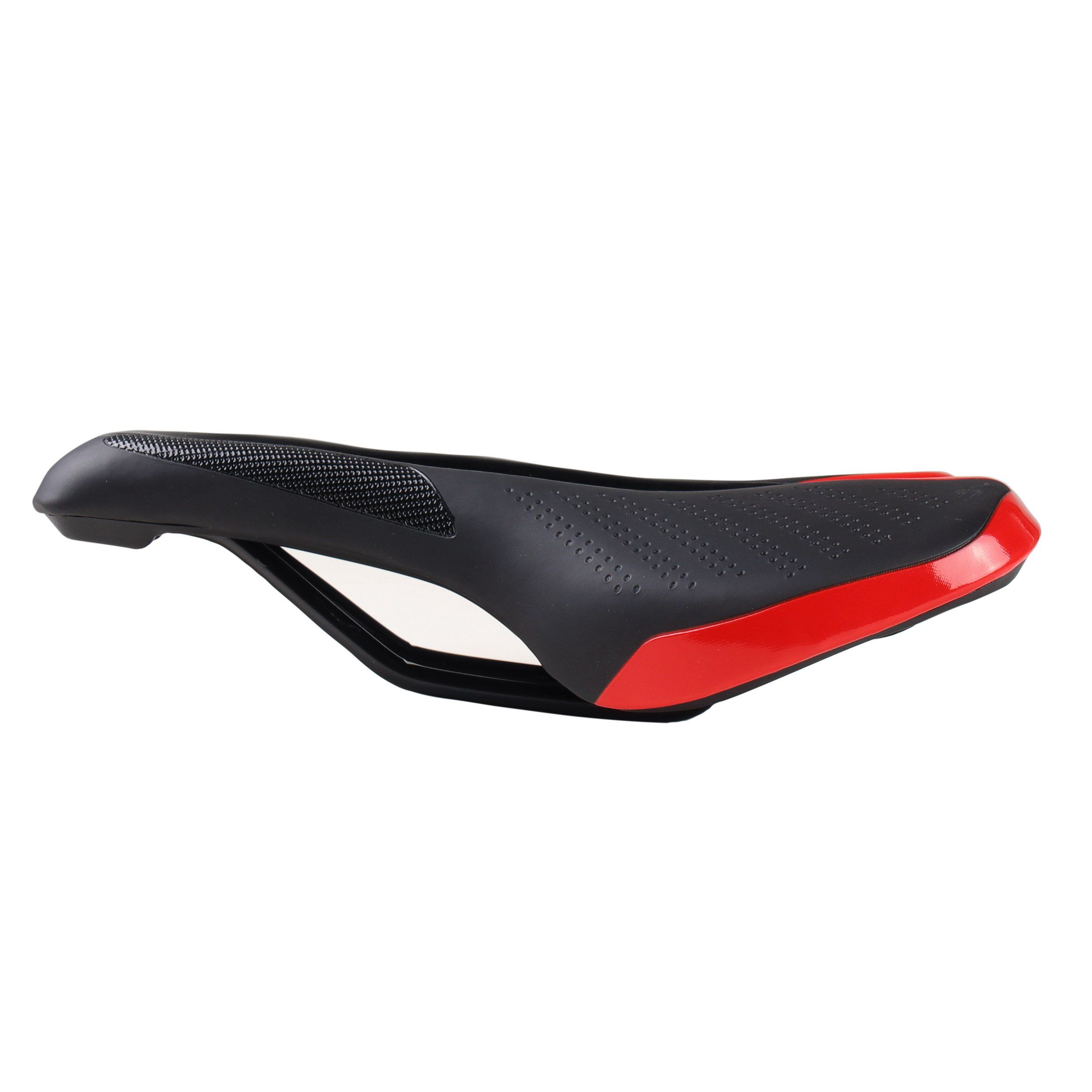 Седло велосипедное MTB COMIRON HINAULT M039R 250X155, верх: PU принтованный глянец, черное с красным Седло велосипедное MTB COMIRON HINAULT M039R 250X155, верх: PU принтованный глянец, черное с красным