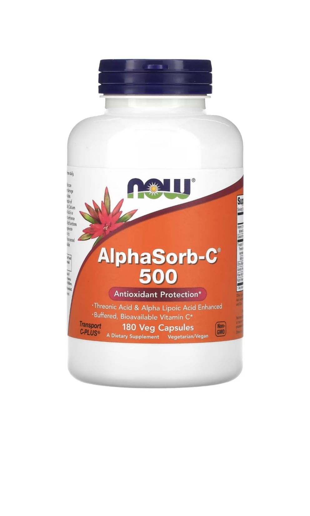 АльфаСорб-C 500 с Треоновой и Альфа-липоевой Кислотами NOW AlphaSorb-C ...
