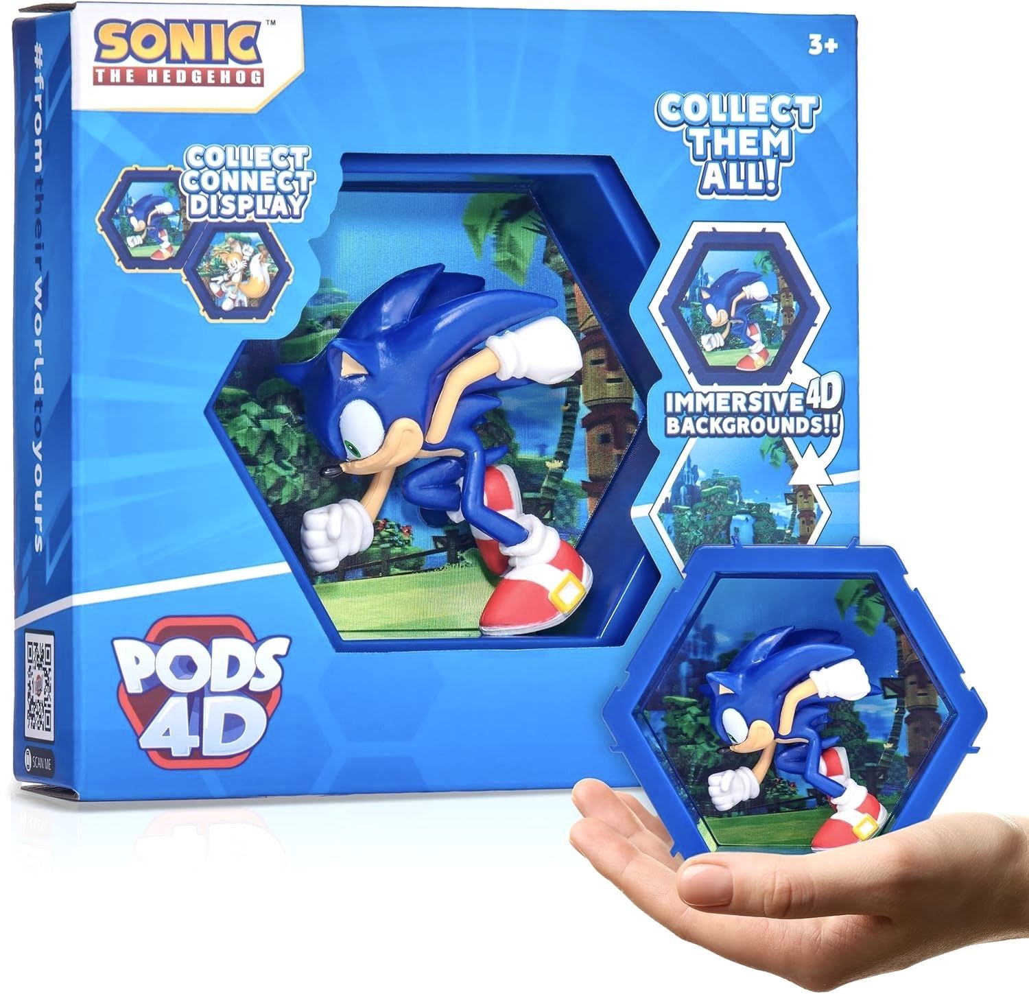 Sonic Соник The Hedgehog Фигурка WOW! PODS 4D Игрушка коллекционная