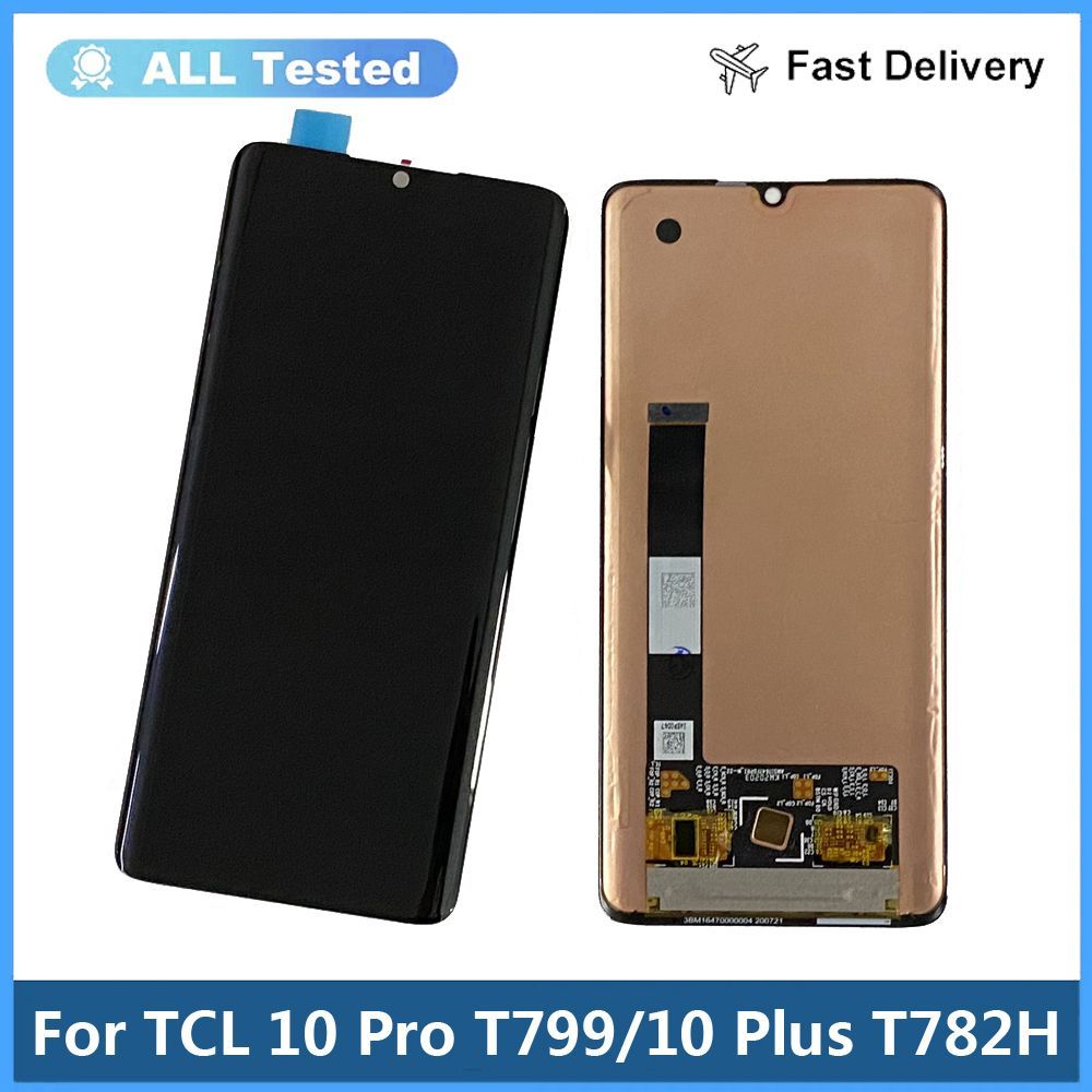ДисплейдляTCL10PlusT782H/TCL10ProT799BT799H(OLED),дисплейвсборессенсорнымэкраном,черный