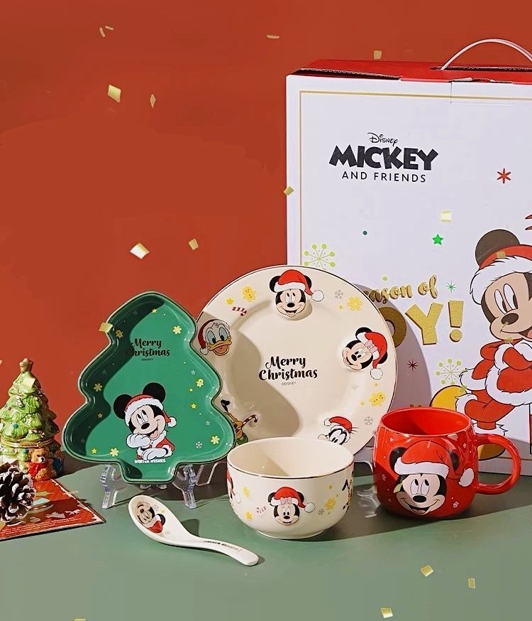 Disney Подарочный набор посуды Новогодний Микки Маус Дисней