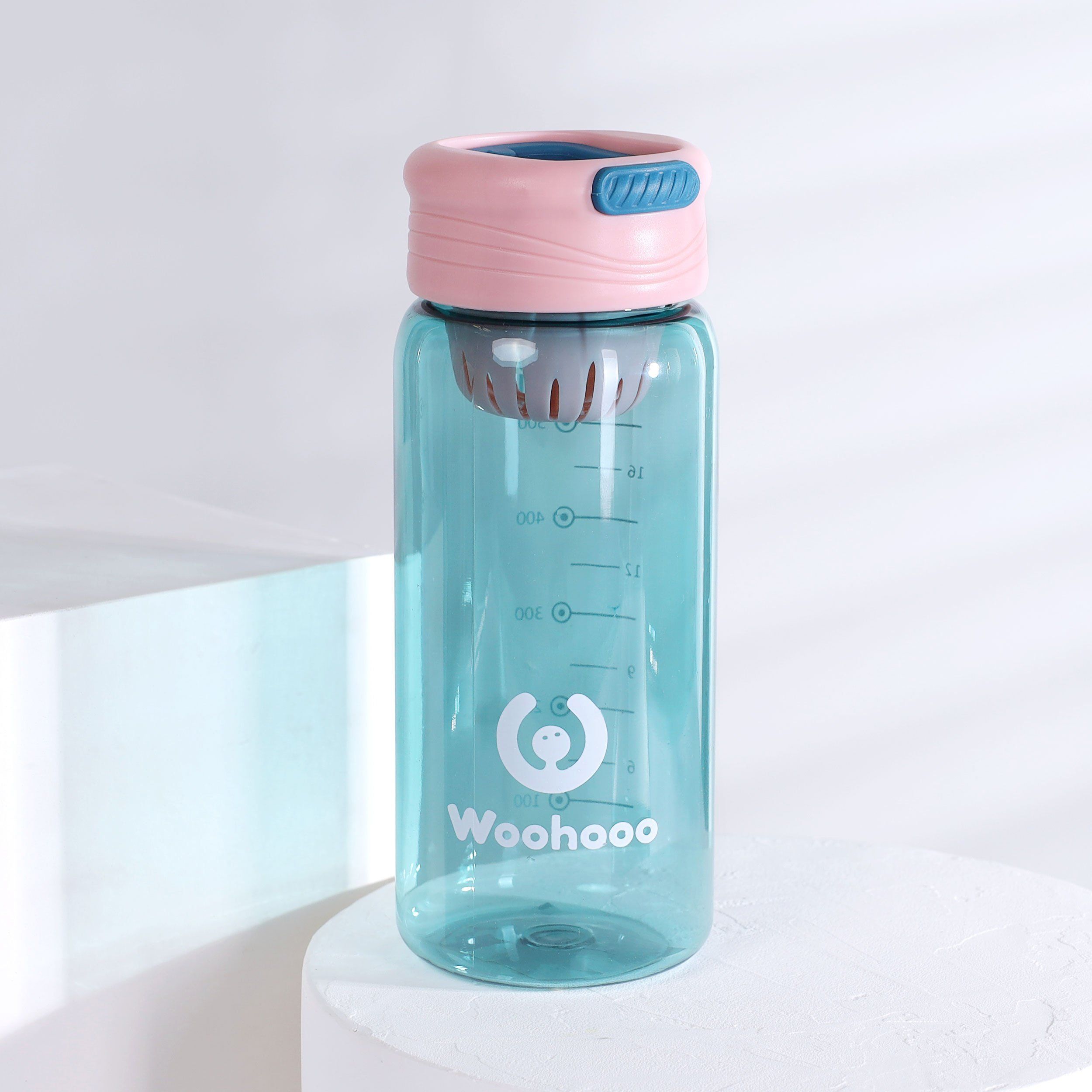 Бутылка для воды спортивная Woohooo Summer 600 мл, бирюзовая Бутылка для воды спортивная Woohooo Summer 600 мл, бирюзовая