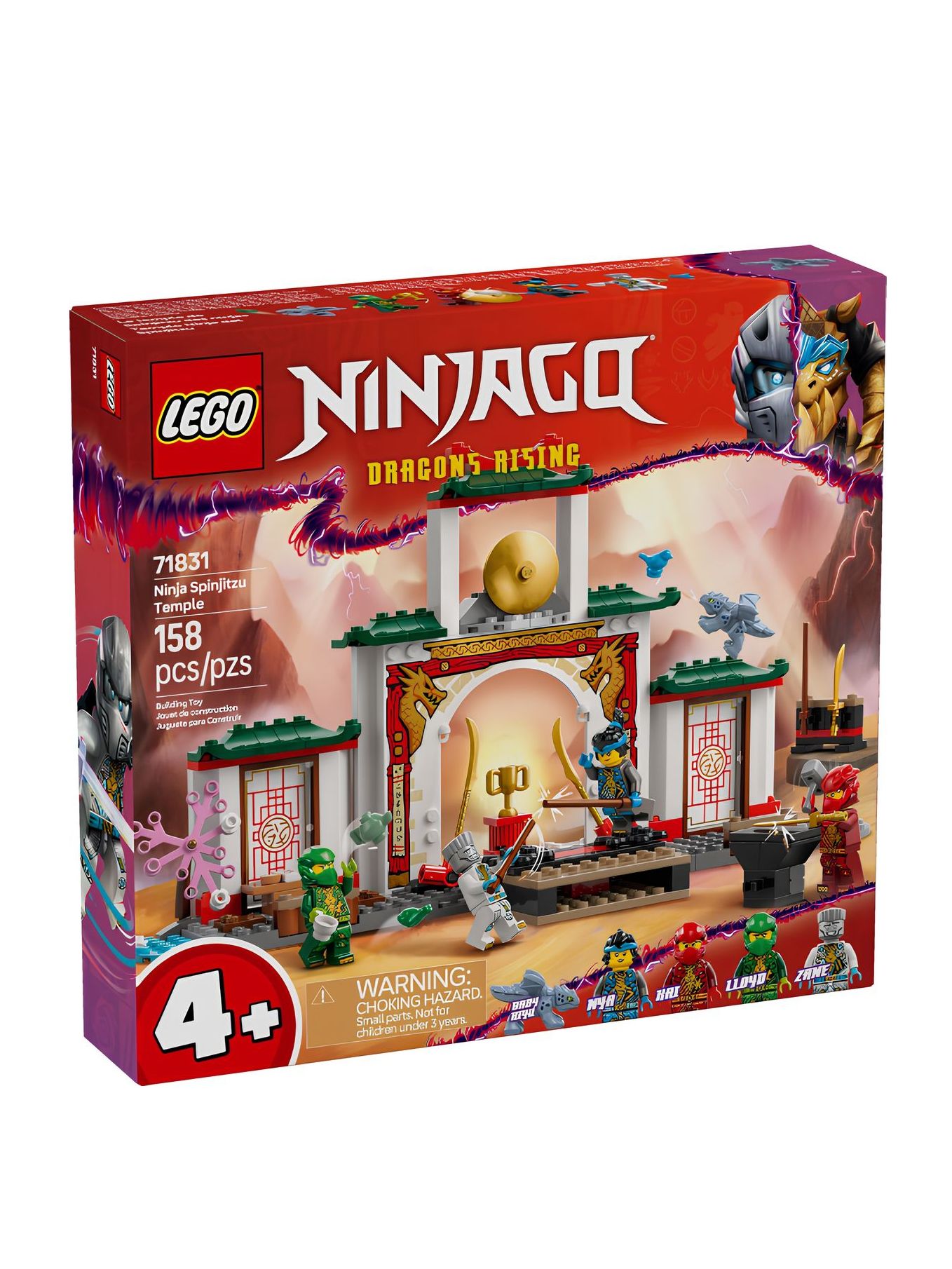 Конструктор LEGO NINJAGO Храм Кружитцу ниндзя, 158 деталей, 4+