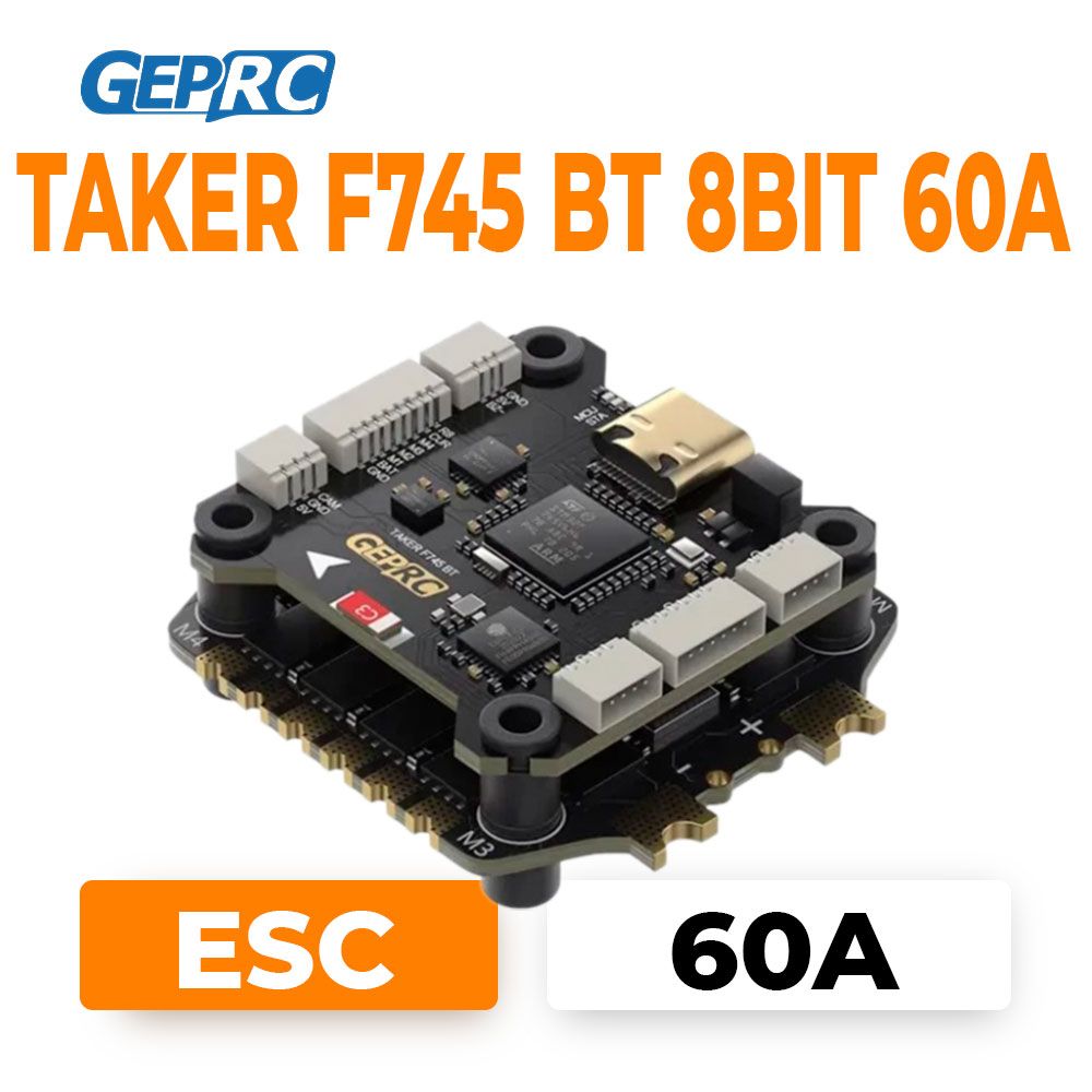 Стек GEPRC TAKER F745 BT 8Bit 60A