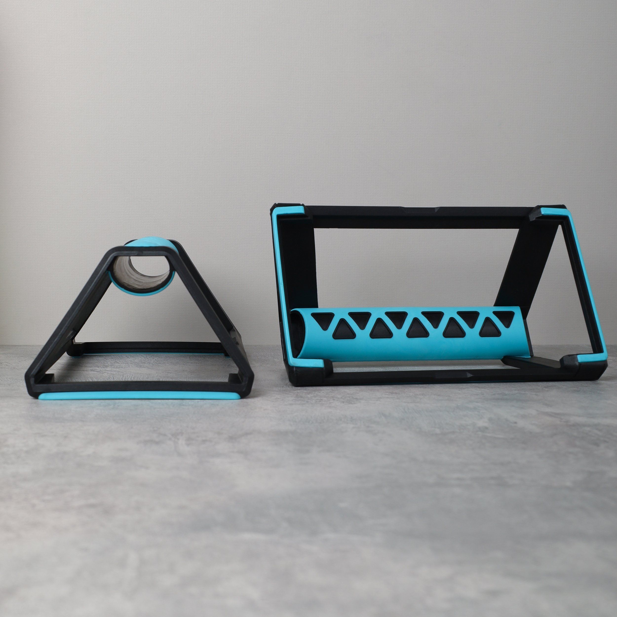 Упоры для отжиманий Woohooo Push-up bars II, комплект 2 шт 19х12,5х8 см, бирюзовый Упоры для отжиманий Woohooo Push-up bars II, комплект 2 шт 19х12,5х8 см, бирюзовый