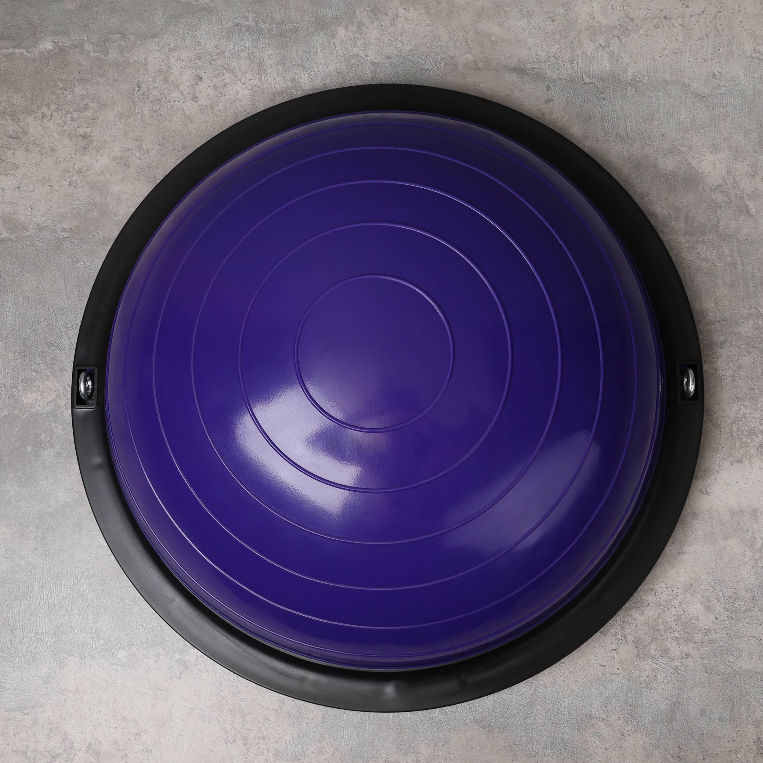 Полусфера балансировочная BOSU 46 см Woohooo Drops в комплекте с эспандером и насосом, фиолетовая Полусфера балансировочная BOSU 46 см Woohooo Drops в комплекте с эспандером и насосом, фиолетовая