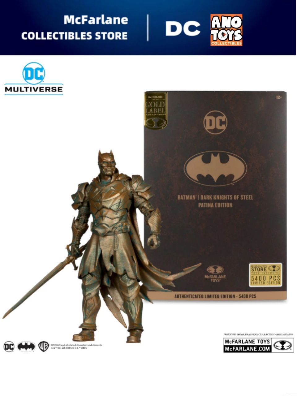 Игрушечные фигурки-украшения DC Mcfarlane Multiverse Knight Batman Iron ...
