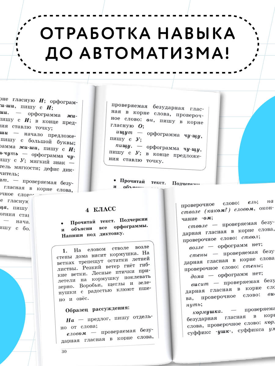 Короткие диктанты с разбором всех орфограмм 1-4 класс | Reference Book - Ozon image 1