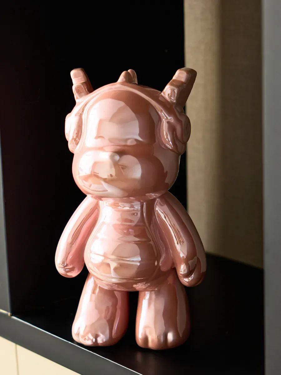 Медведь космонавт bearbrick Розовый 26cm ZG794-1C