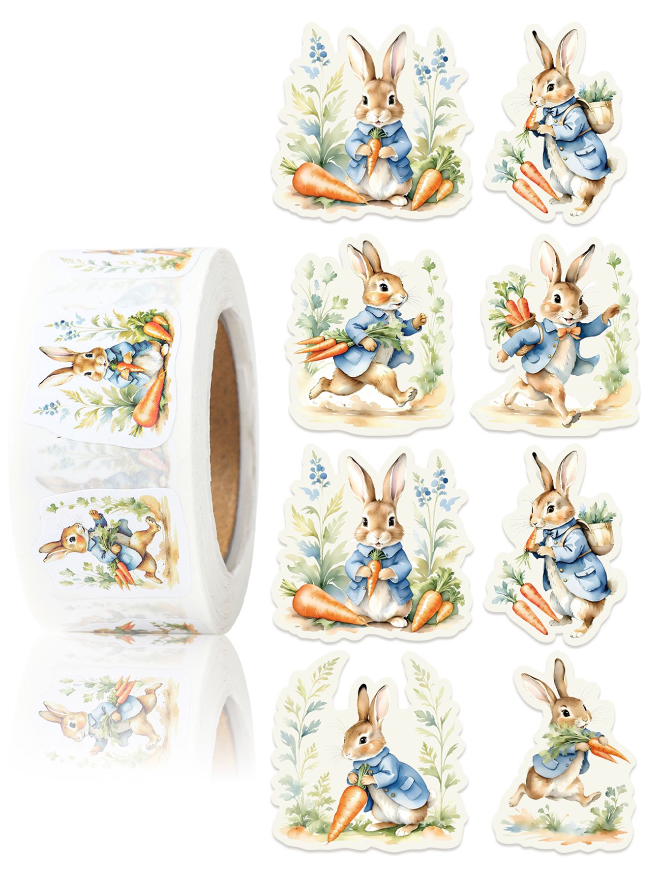 Рулонстикеровдляпасхальногоукрашения-500шт/рулон