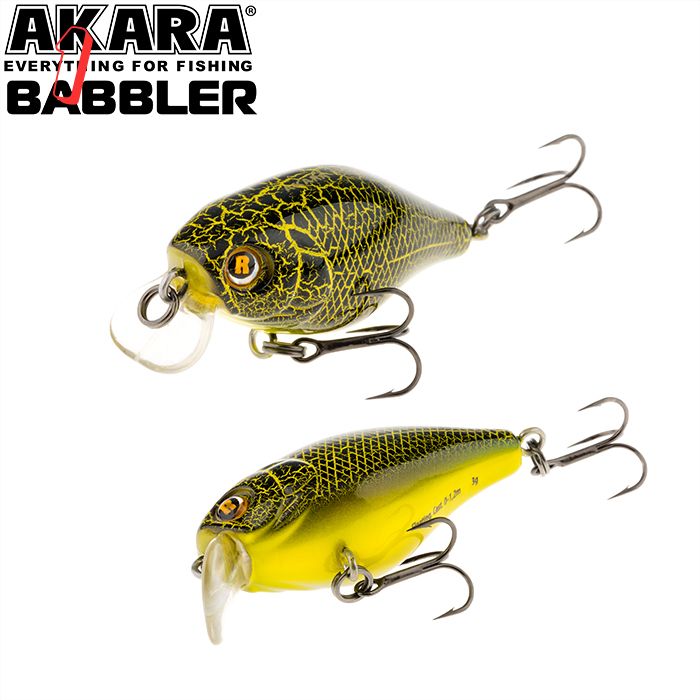 Воблер akara babbler 40F 3 гр. (1/9 oz 1,6 in) A199,(набор из 1 шт)