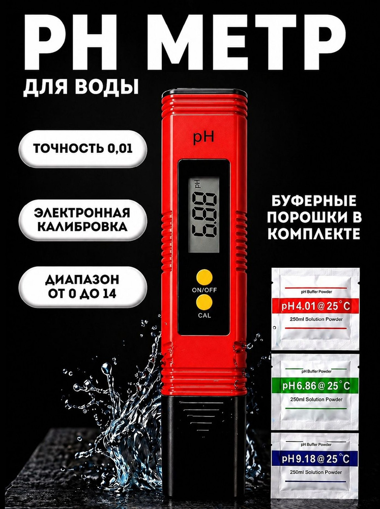 ph метр для воды, ph тестер для воды #1