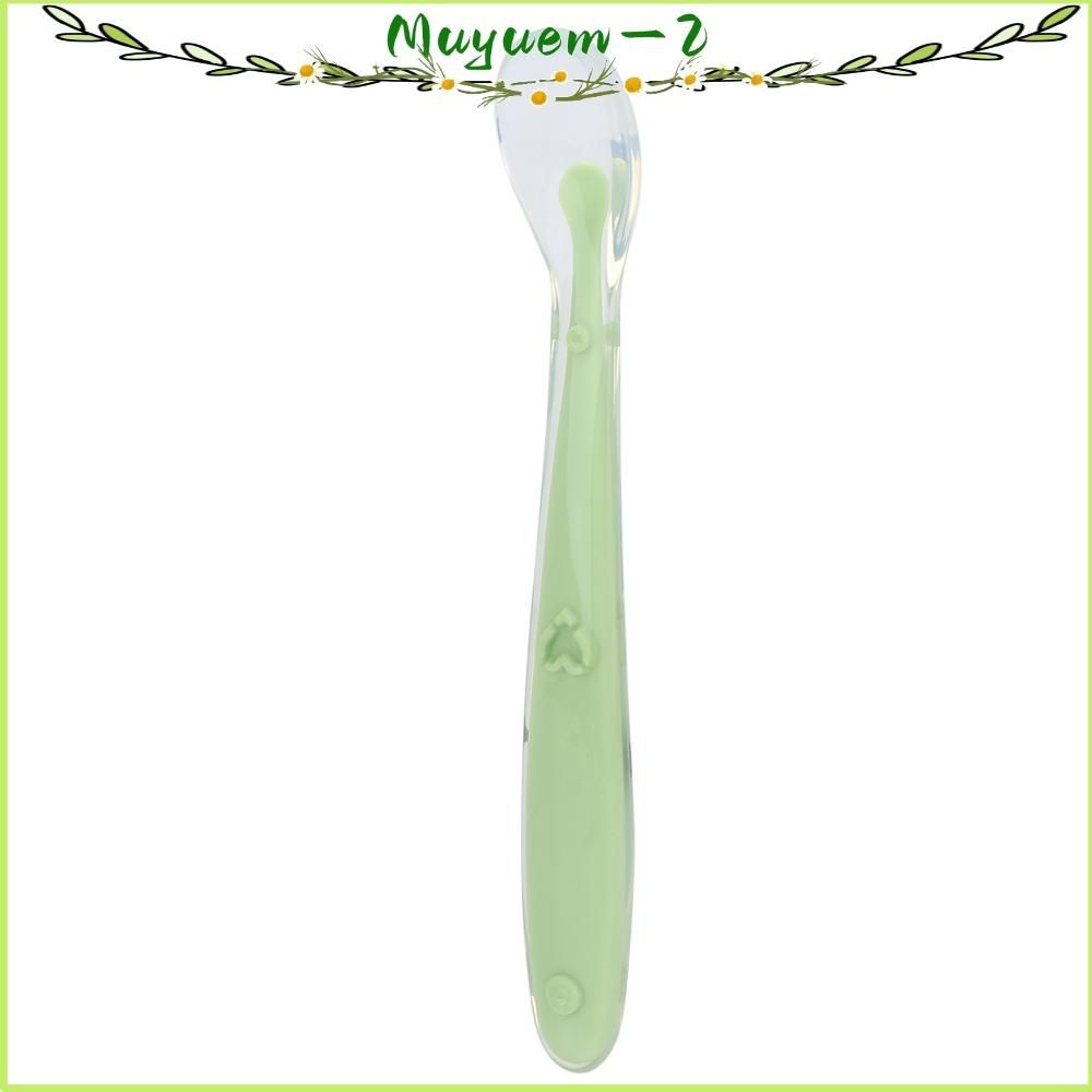Baby Silicone Spoons, удобные и безопасные, для обучения кормлению детей зеленый #1