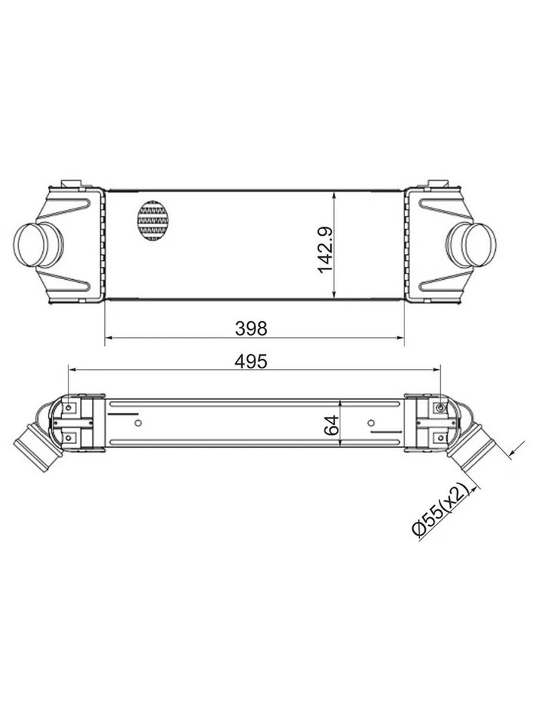 Интеркулер Ford Transit 06-14 #1