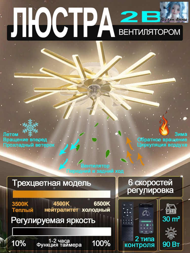 Люстра, 90 Вт #1