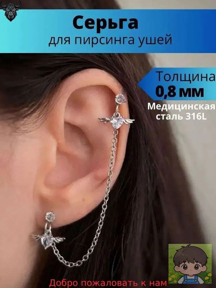 Пирсинг Лабрет #1