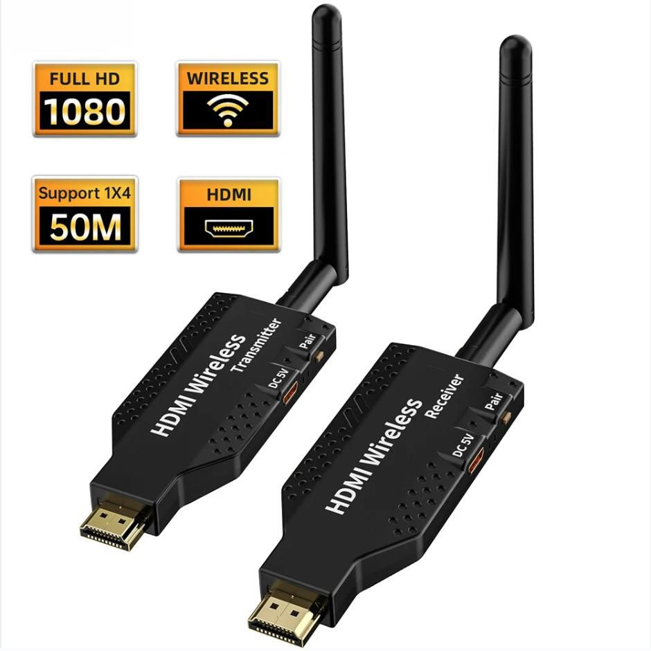 HDMI-удлинитель беспроводной HDMI50m 1 TX and 1 RX - купить с доставкой ...
