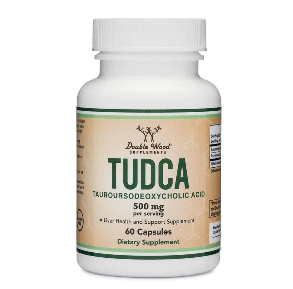 Double Wood Supplements, TUDCA, Тудка 500 мг, 60 капсул #1