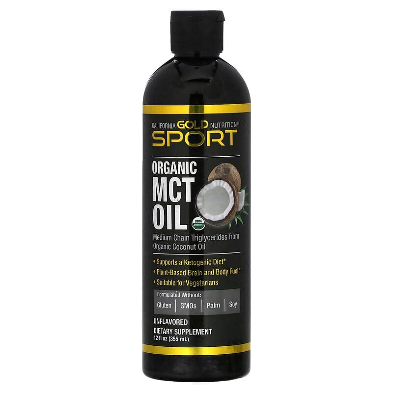 California Gold Nutrition Sport, Organic MCT Oil, Органическое масло ...