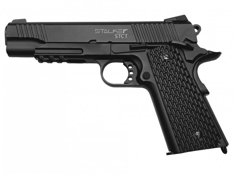 Пистолет пневматический Stalker STC ("Colt 1911 TACTICAL"), к.4,5мм, металл, 97 м/с, HOP-UP,, ST-41062CT #1