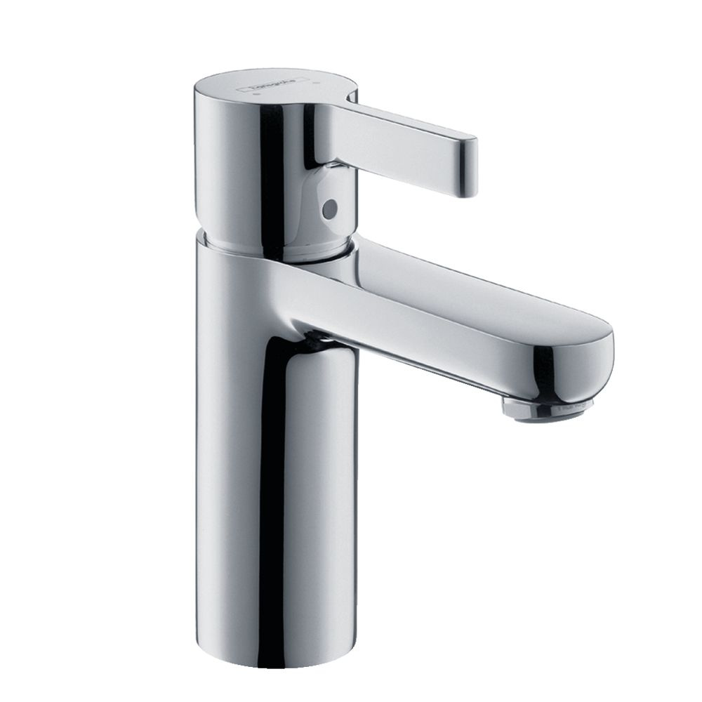 Смеситель для раковины Hansgrohe Metris S 31060000 хром со сливным гарнитуром  #1