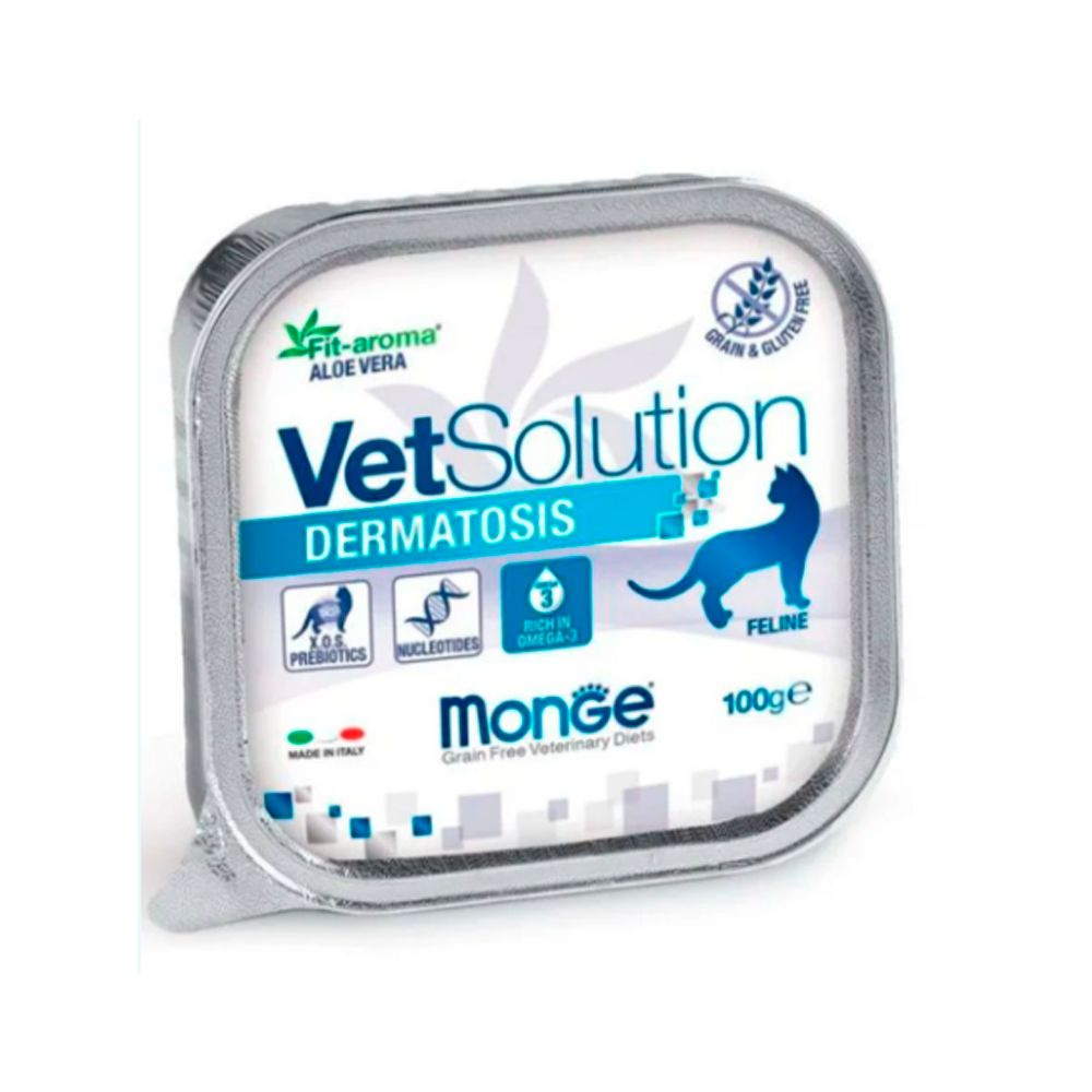 Monge Консервы VetSolution Dermatosis Cat (Свинина) набор из 3шт. по ...