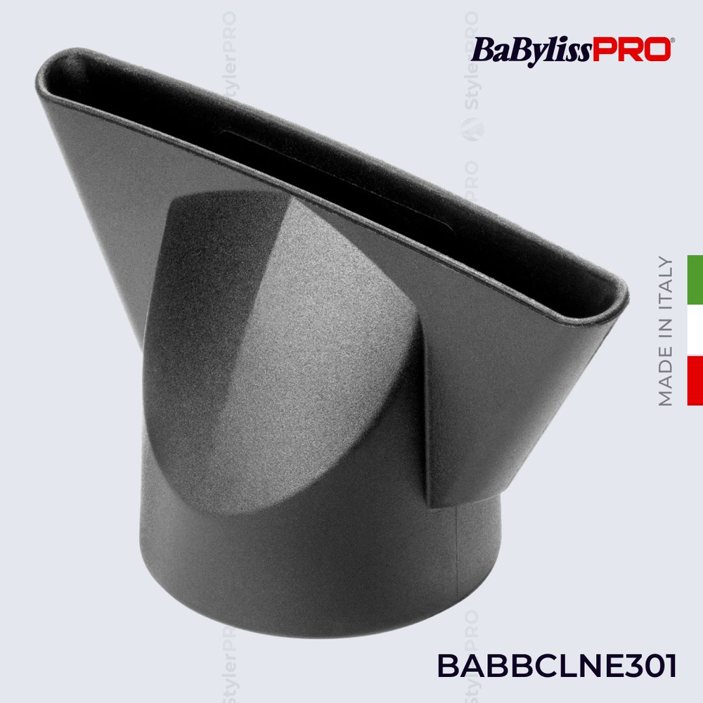 Насадка-концентратор BaByliss Pro BABBCLNE301 для профессиональных фенов, размер сопла 90х6 мм, посадочный #1