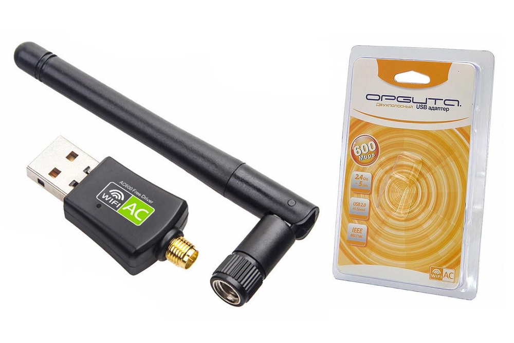 Bluetooth-адаптер Адаптер WI-FI Орбита OT-PCK27 600Mbs Bluetooth 4,2 ...