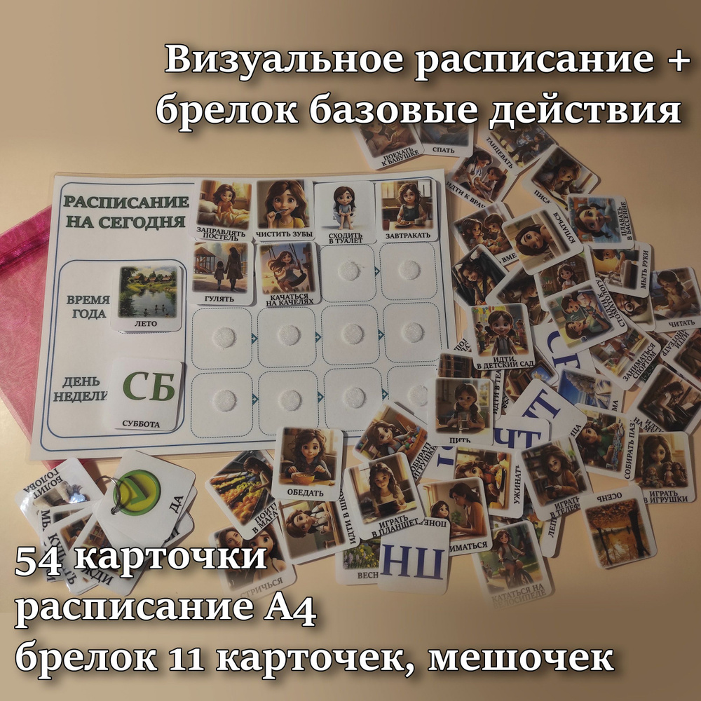 Визуальное расписание, Базовые карточки Пекс - купить с доставкой по ...