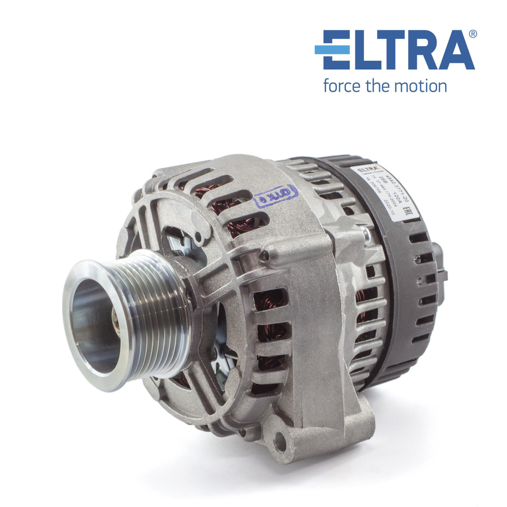 Генератор ПРАМО для а/м КАМАЗ дв.ЕВРО-3, 4 (8-ручьевой шкив)(28В/120А ...