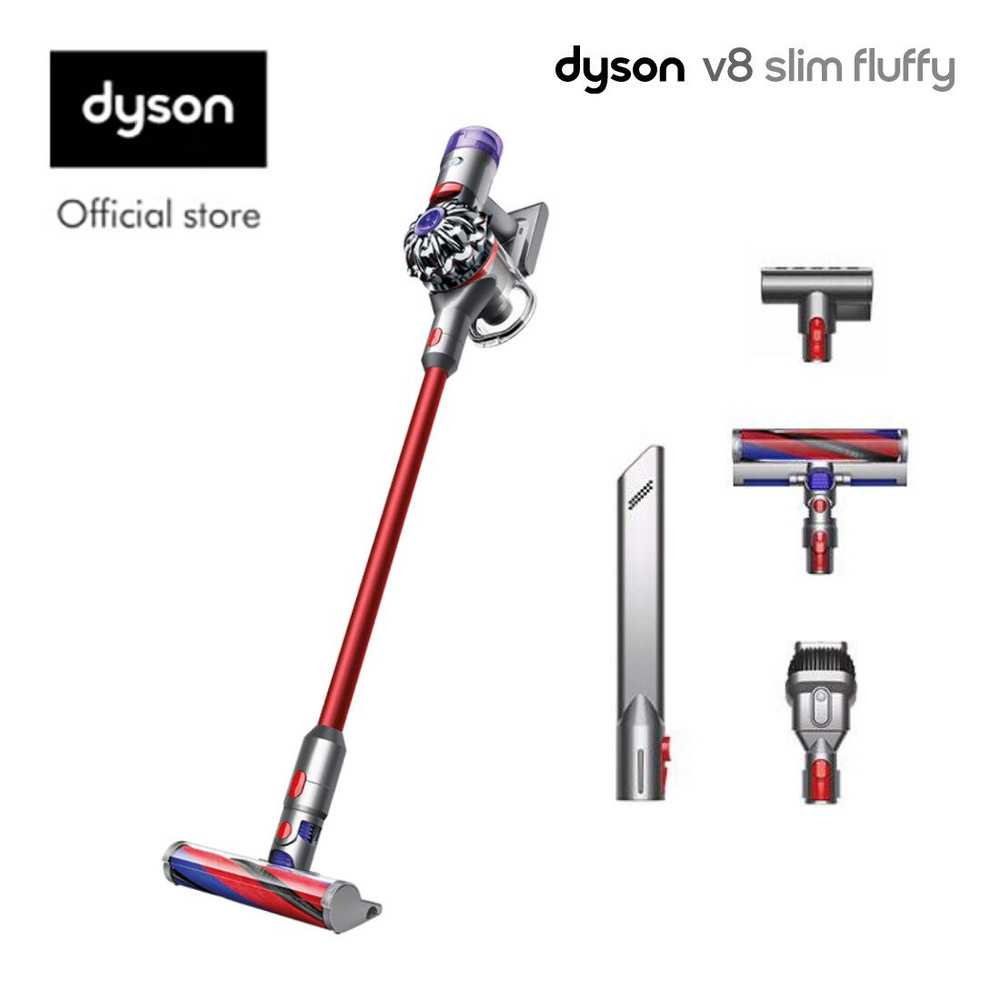 Пылесос dyson v8 slim fluffy. Dyson v12 sv46 detect slim fluffy. dyson digital motor™. dyson official.