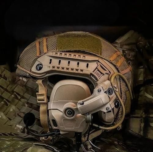 Наушники активные тактические 6TH Gen Tactical headset стрелковые/гарнитура/поворотные крепления на шлем #1