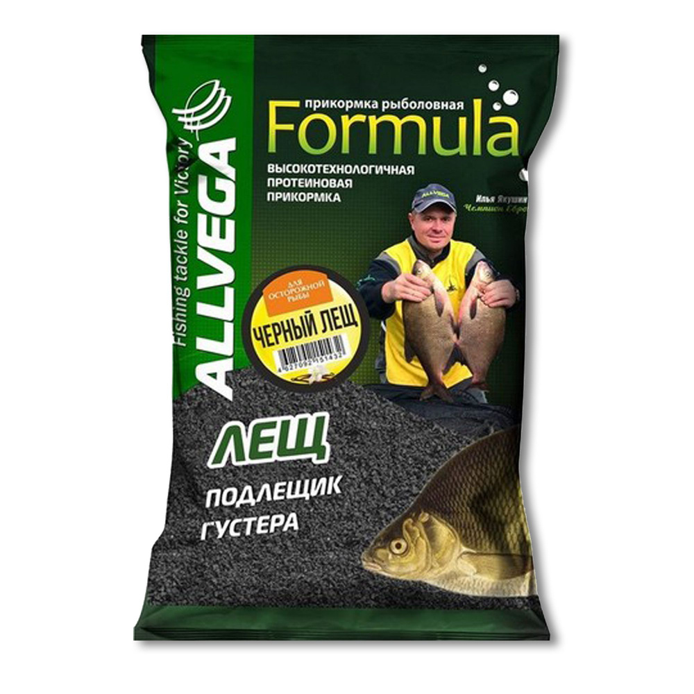 Прикормка для рыбалки ALLVEGA "Formula Black Bream" 0,9кг (ЧЕРНЫЙ ЛЕЩ), 1 штука  #1