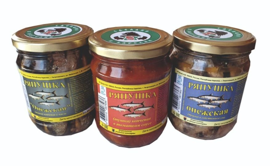 Ряпушка (тушка), ст/б 500гр, ассорти, 3 банки, с/с, т/с, в/м - купить с ...