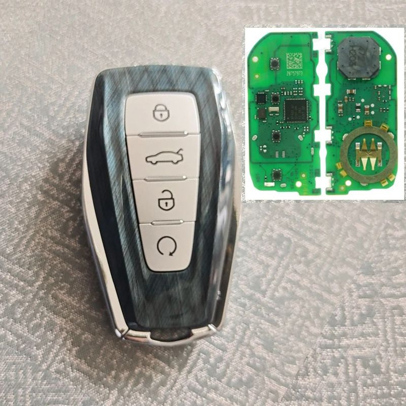 смарт-ключ автомобиля Geely Monjaro 8А чип зеленый - арт. Geely Monjaro ...