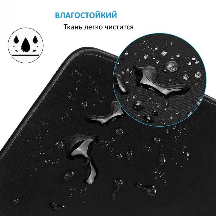 Коврик для мышки, XL, светло-синий, белый #1