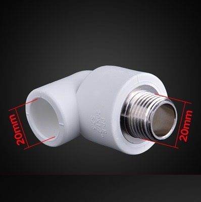 Муфта угловая наружная резьба 20х1/2", 4 шт, Муфта угловая наружная ...