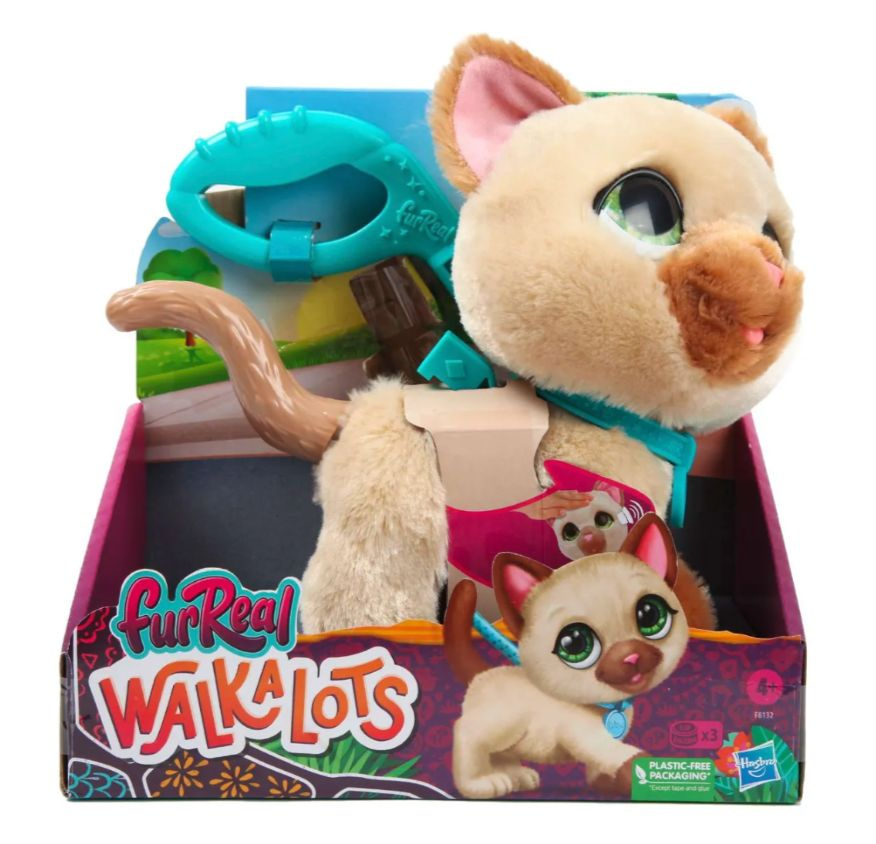 FurReal Friends Интерактивная игрушка кошечка на поводке F8132 - купить ...