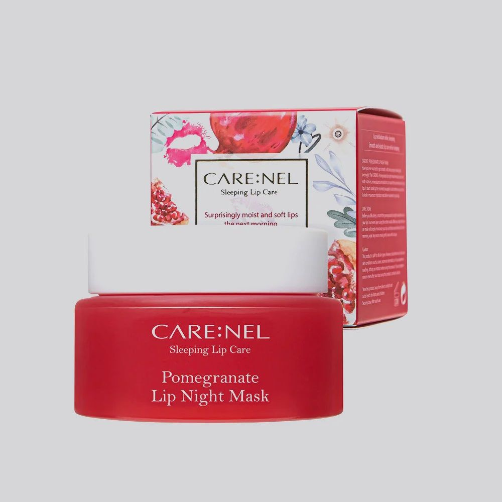 Care:Nel Lip Night Mask Pomegranate Ночная бальзам-маска для губ с гранатовым ароматом 23 гр, корейская #1