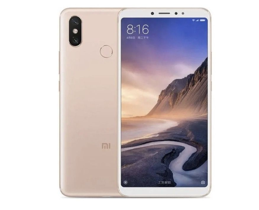 スマートフォン本体 Xiaomi mi max 3 Смартфон Xiaomi Mi Max 3 4/64 ГБ, Шампанское 128 ГБ 6 ГБ Желтый
