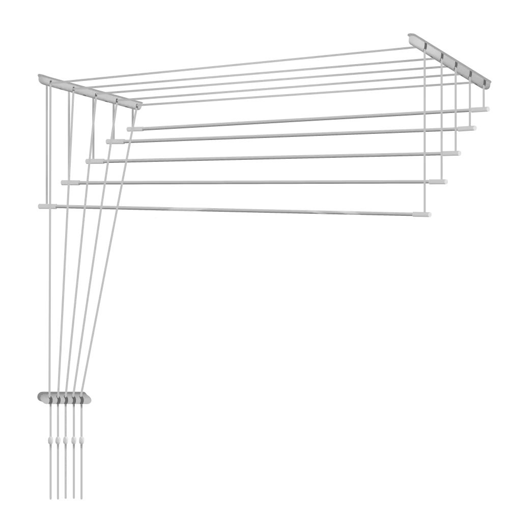 Сушилка для белья ПОТОЛОЧНАЯ "Лиана-Люкс" 160 см, 5 стержней, металлическое крепление, арт. С-004 LDN. #1