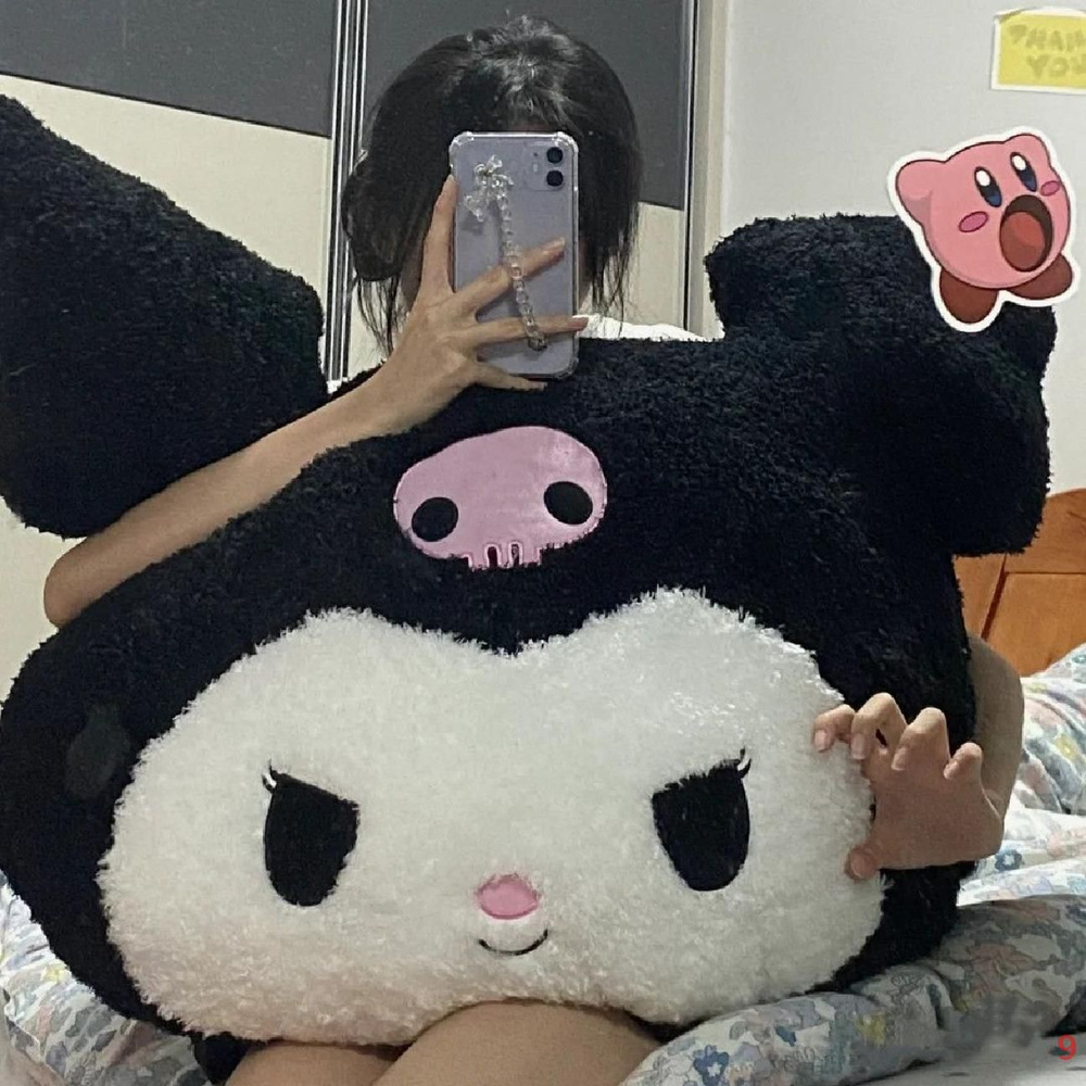 Sanrio Kuromi melody новогодний подарок на день рождения для девочек, большая кукла-подушка, подарок #1