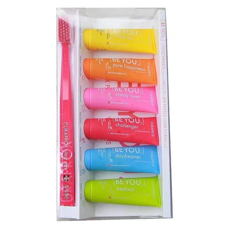 CURAPROX Дорожный набор с зубной щеткой и пастой, комплектом ершиков ...