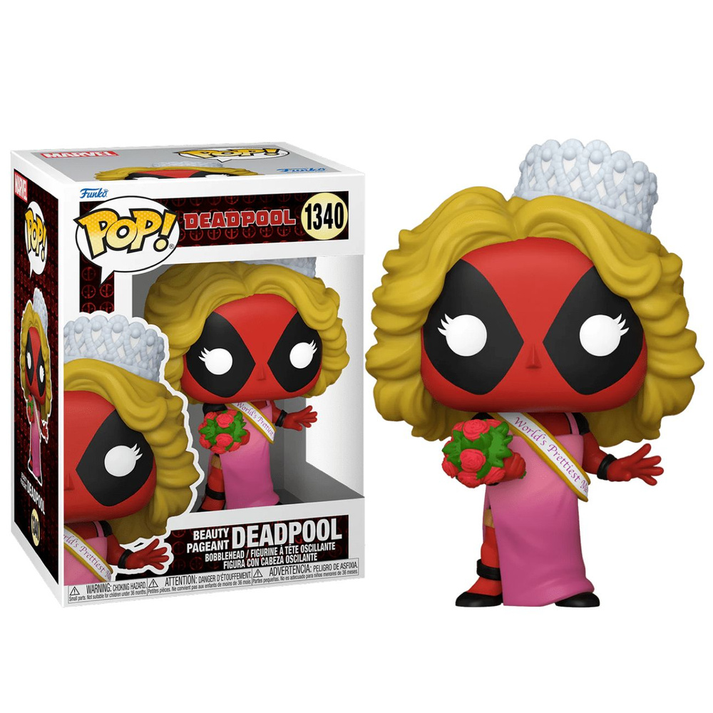 Фигурка Funko Pop! Deadpool Beauty Pageant (Фанко Поп Дэдпул конкурс красоты)  - купить с доставкой по выгодным ценам в интернет-магазине OZON (1523306631)