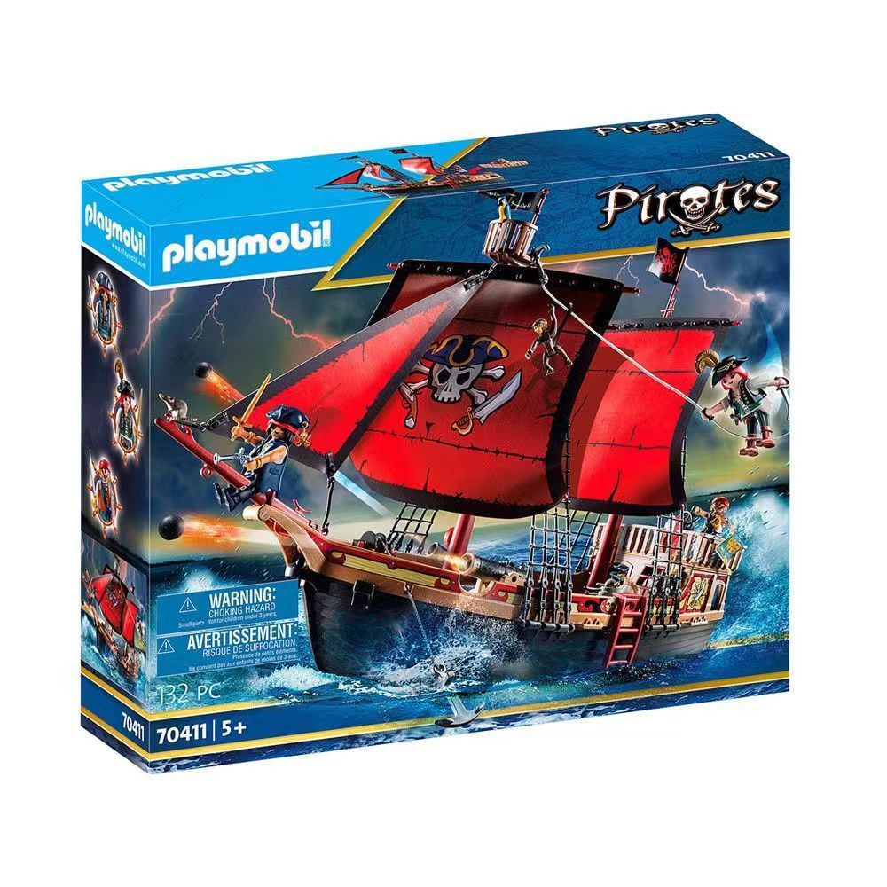 playmobil mobil world toys пиратский корабль с черепом 70411 #1