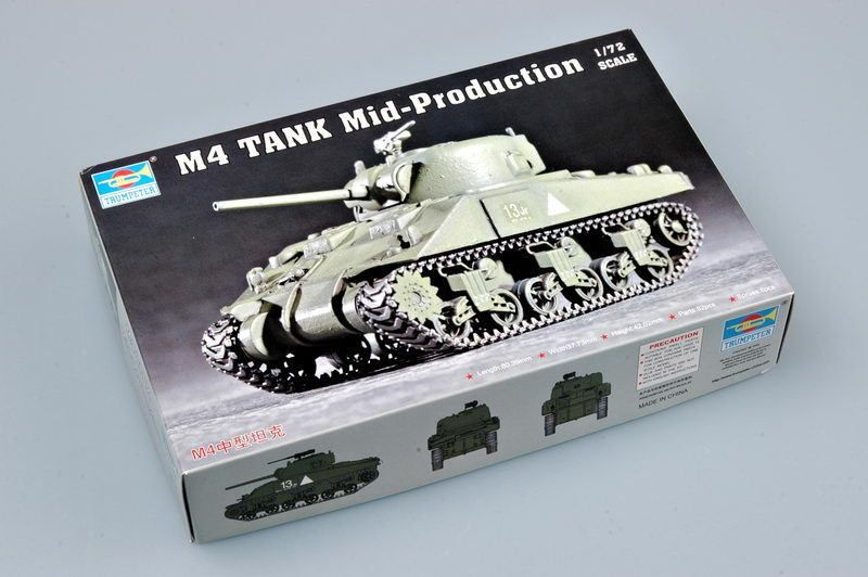 Trumpeter 1/72 07223 M4 в середине производства Танки #1