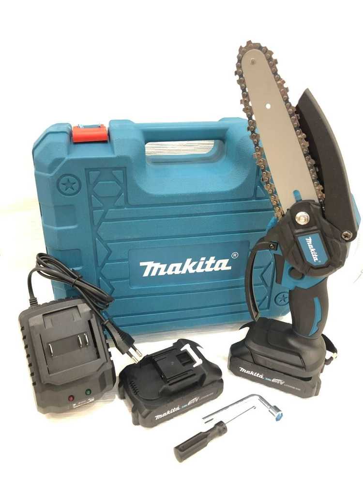 Пила аккумуляторная цепная мини садовая сучкорез 150мм 24V/Мини ручная ...