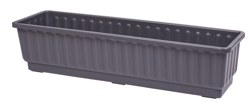 Ящик балконный для цветов, горшок серый 10 л, набор 2 шт. - купить с ...