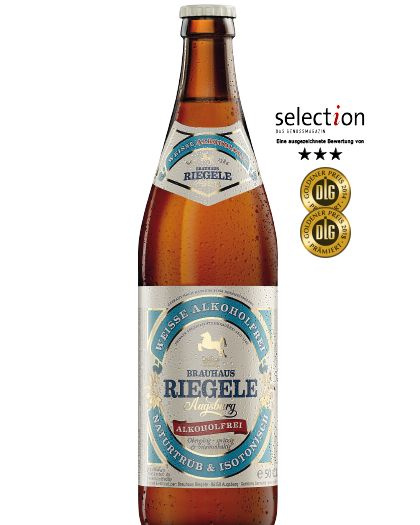 Пиво Ригеле Вайсбир Безалкогольное / Riegele Weisse Alkoholfrei , 4 шт по 0.5л  #1