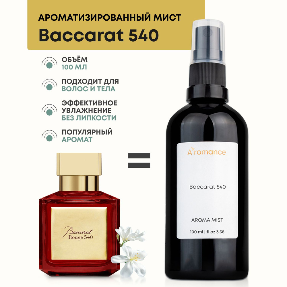 Aromance Парфюмированный спрей-мист для тела и волос Baccarat 540